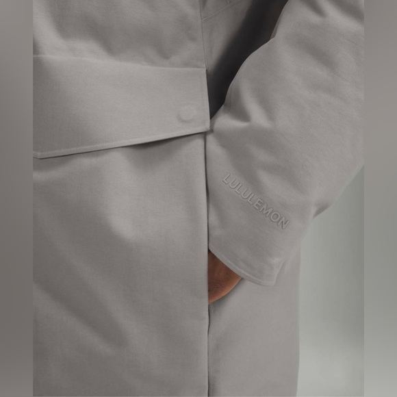 Lululemon NWT Men’s Cold City Parka sz Lg Gull Grey - Picture 7 of 11